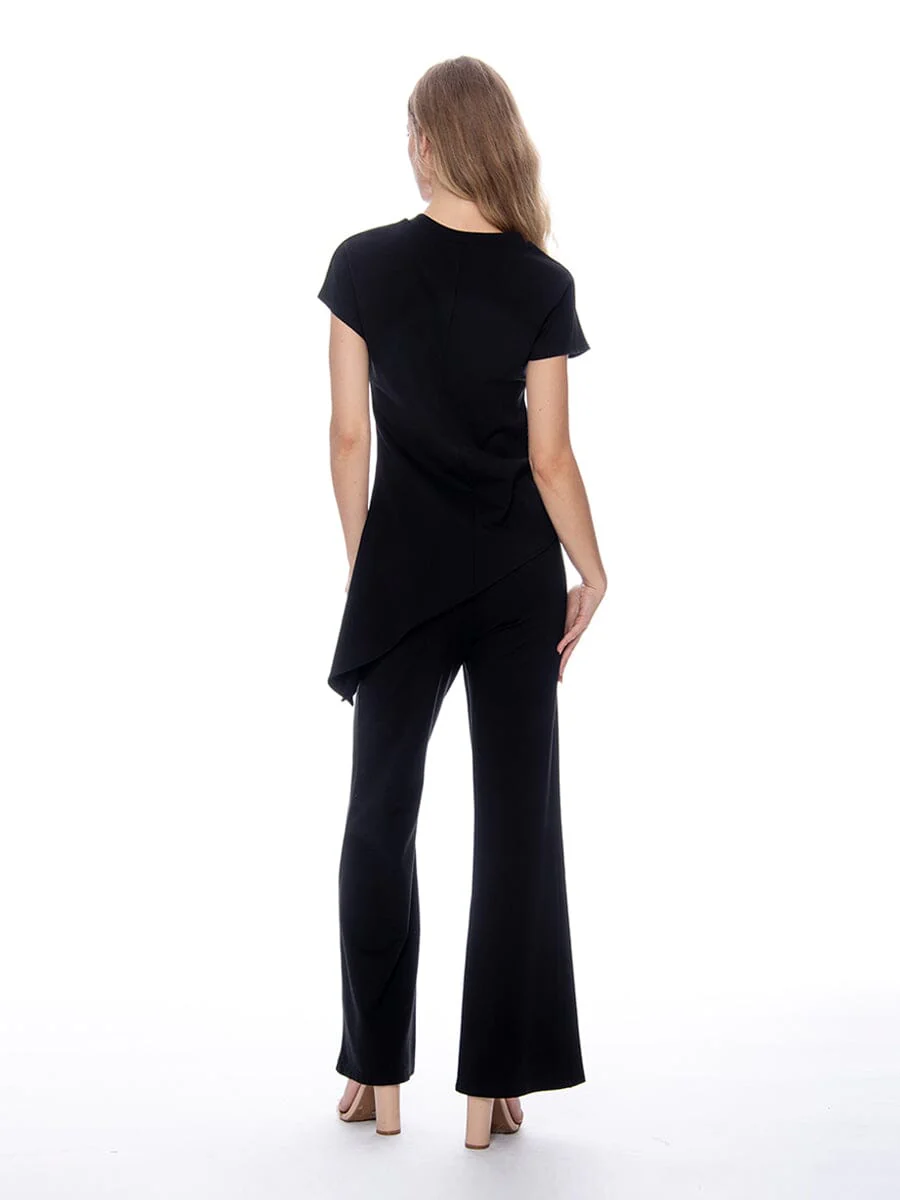 Asymmetric Cut Ruched-Side Top - Image 4