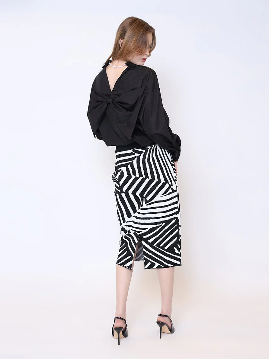 Big Bow Back Pearl Strand BTW Shoulders Top - Image 9