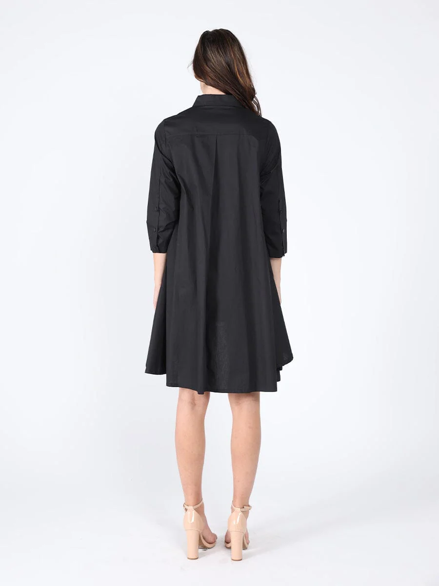 Chest Lace Work Front Button Open Dress - Image 3