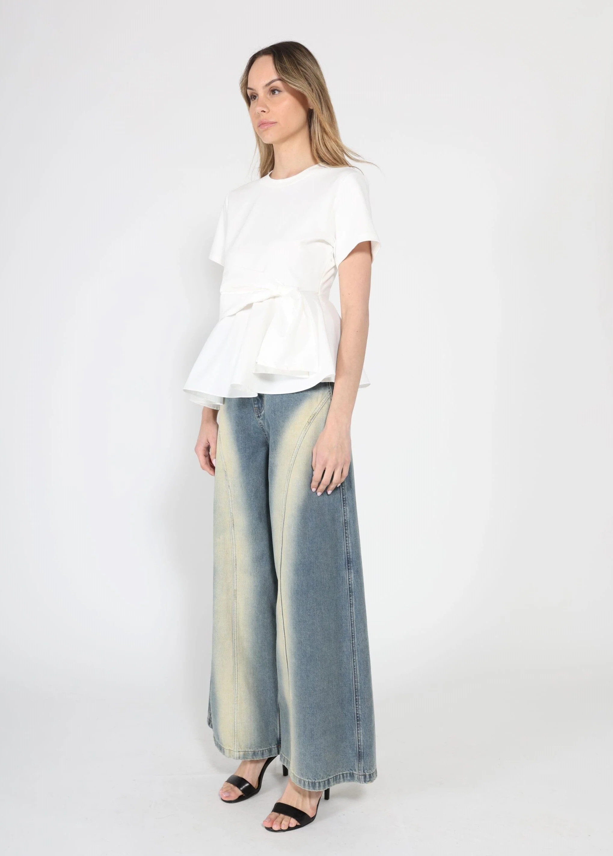 Crew Neck Oversized Bow Top - Image 11