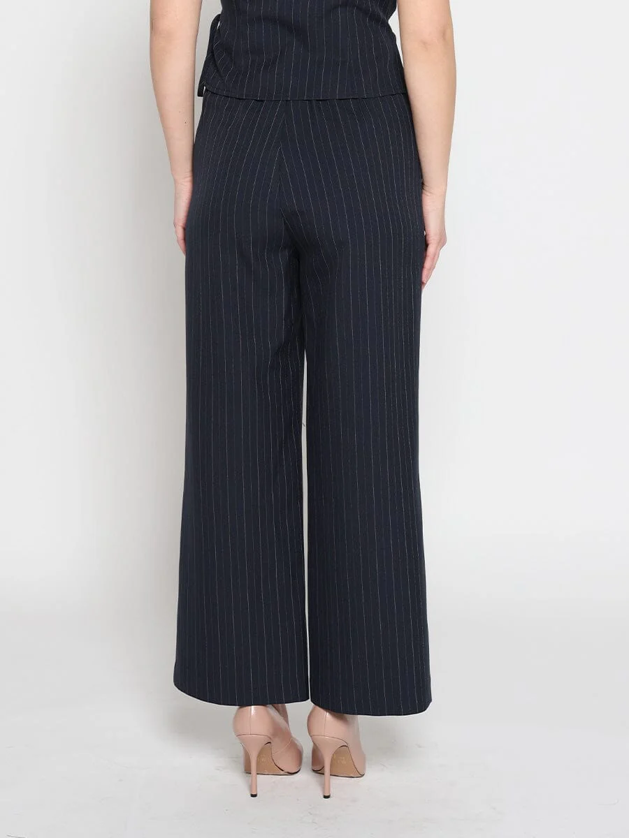 Elastic back straight fit casual pants - Image 4