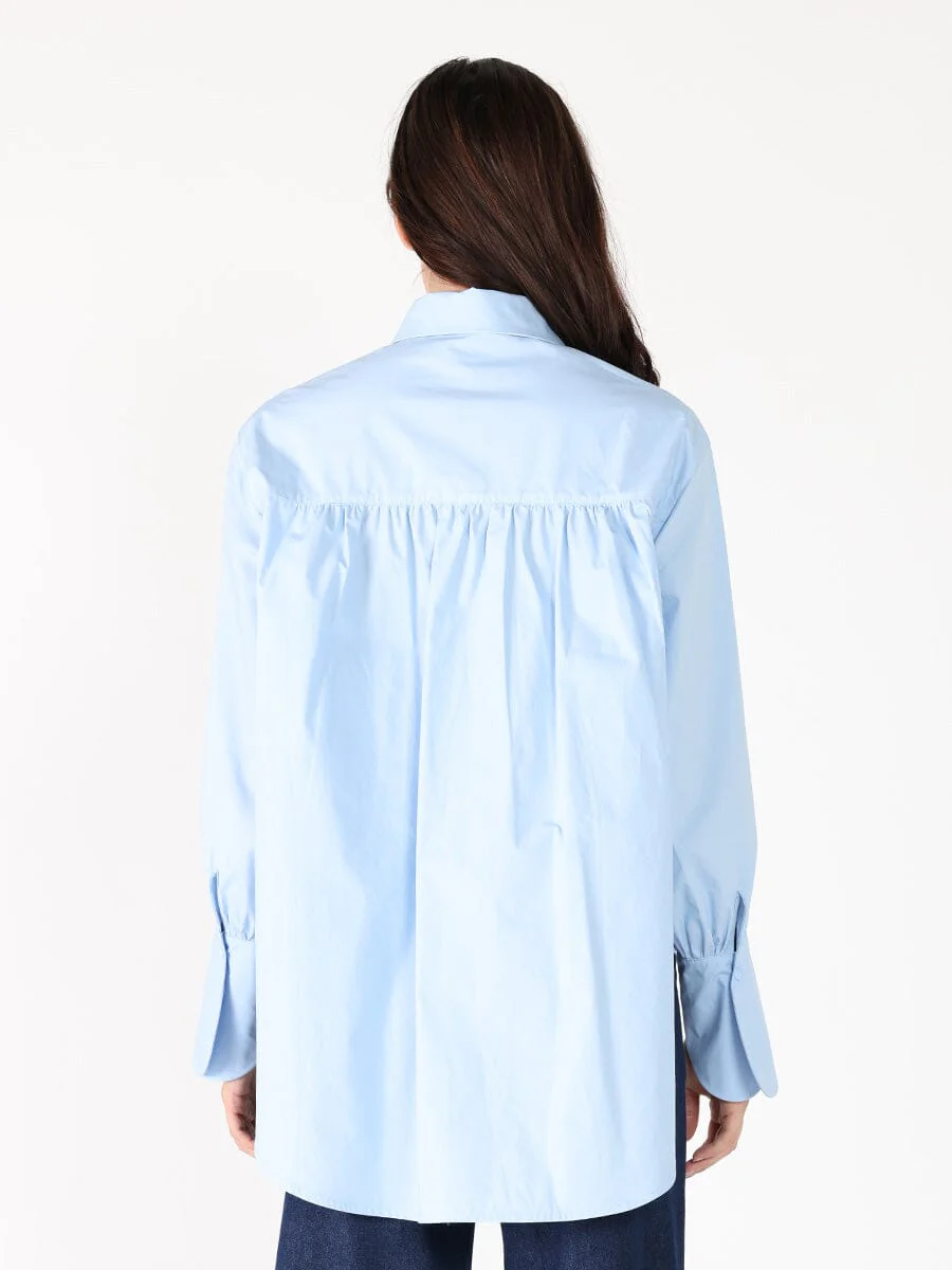 Front Button Open Long Sleeve Shirt Top - Image 4