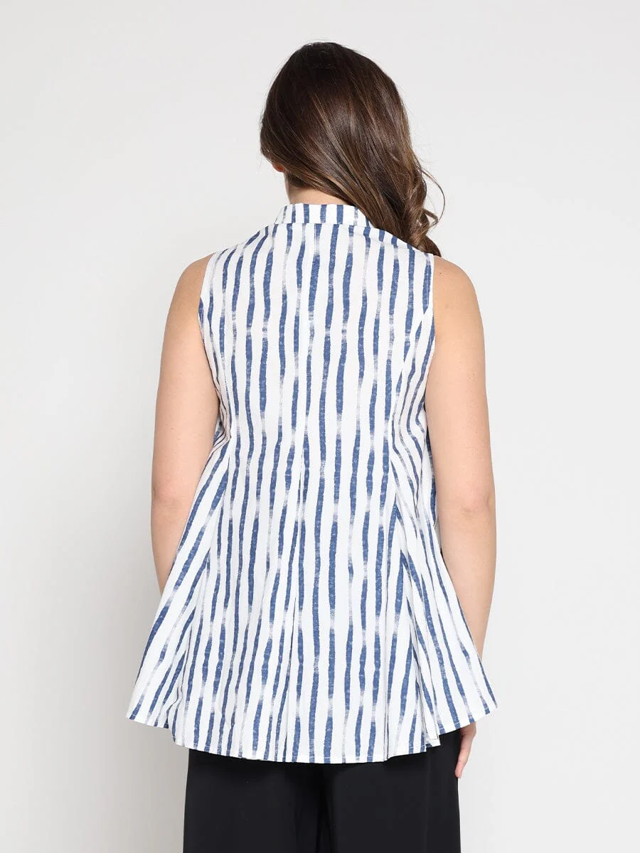 High low sleeveless printed top - Image 4