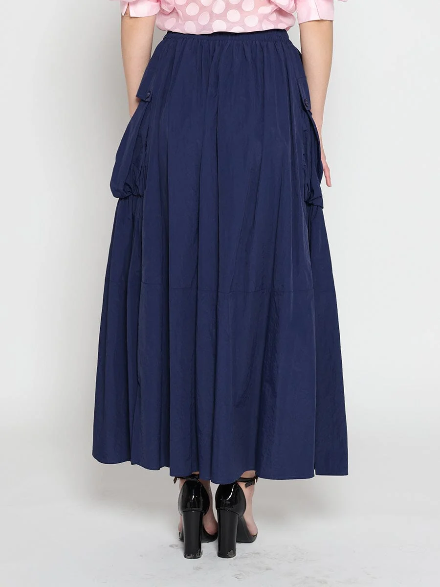 Long Parachute Cargo Skirt - Image 19