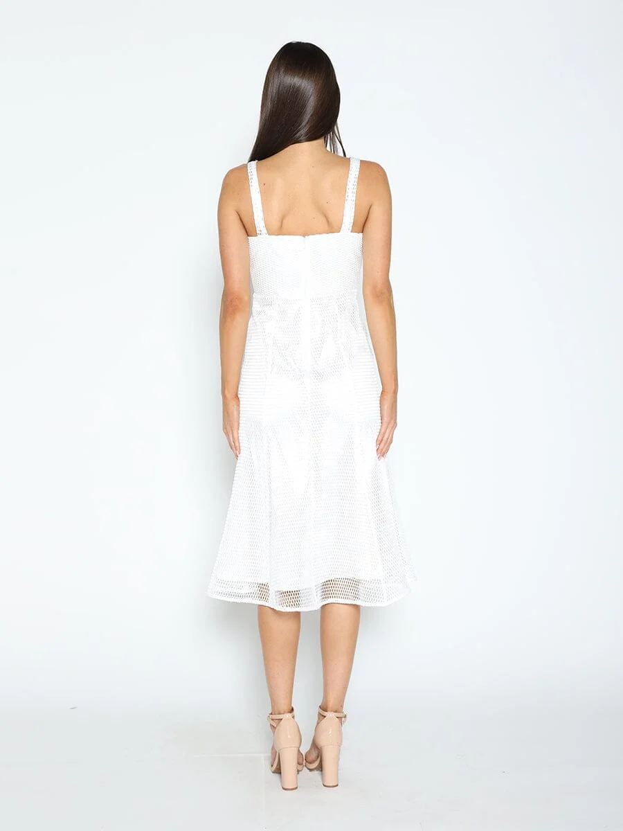 Mesh Sleeveless Mermaid Bodycon Dress - Image 8