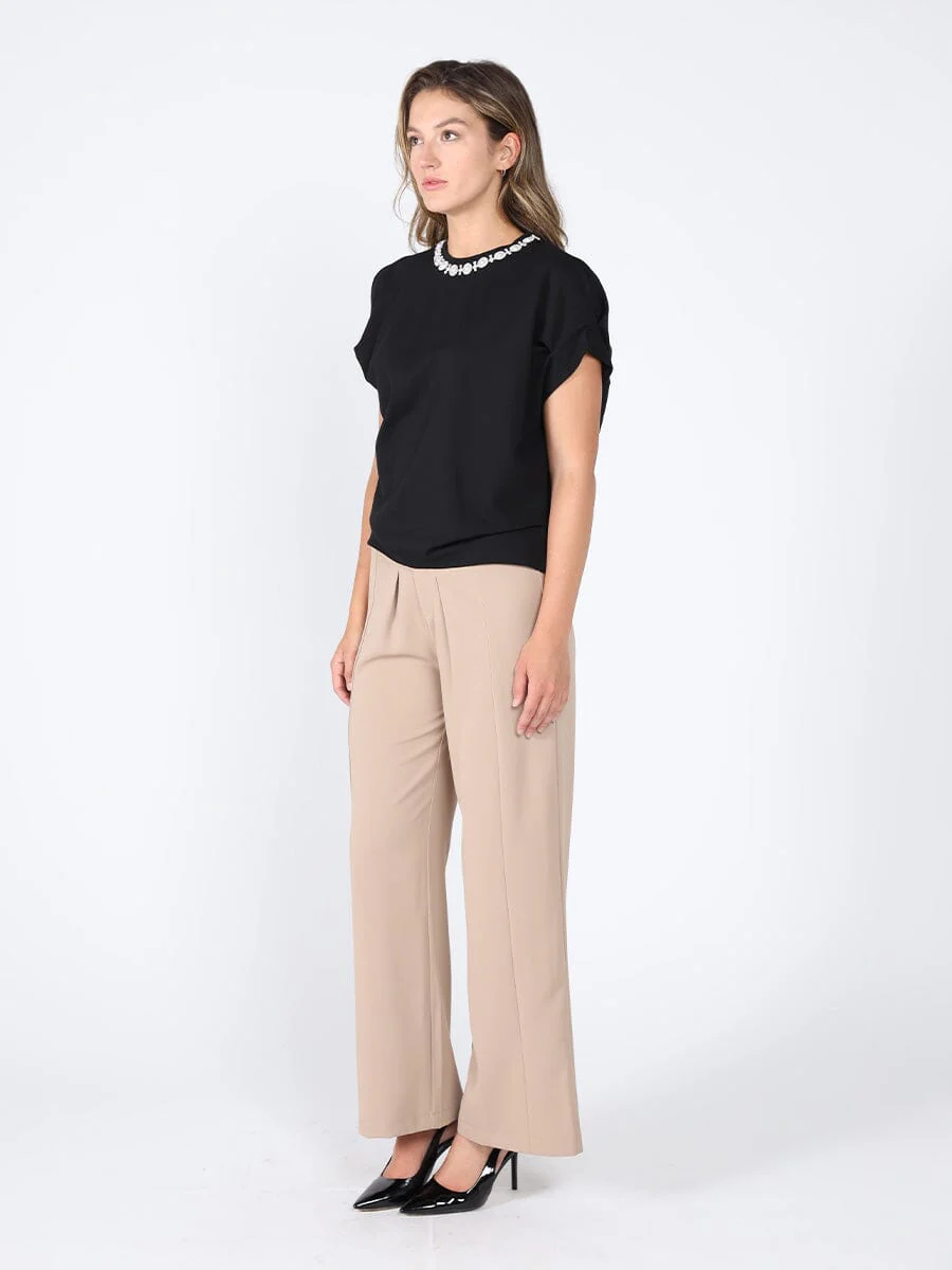 Pearl Work Round Neck Top - Image 7