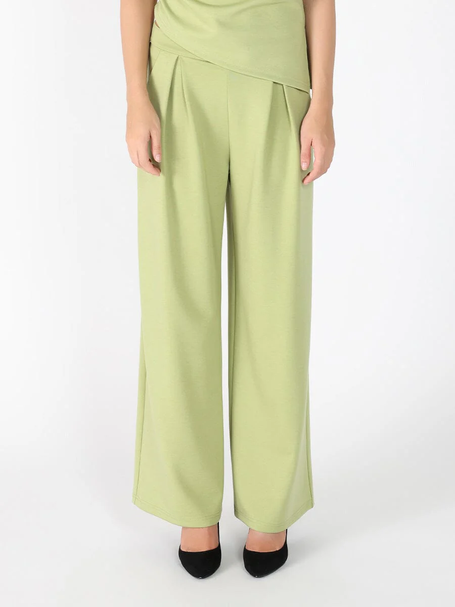 Pleated Wide Leg Pants - Image 4