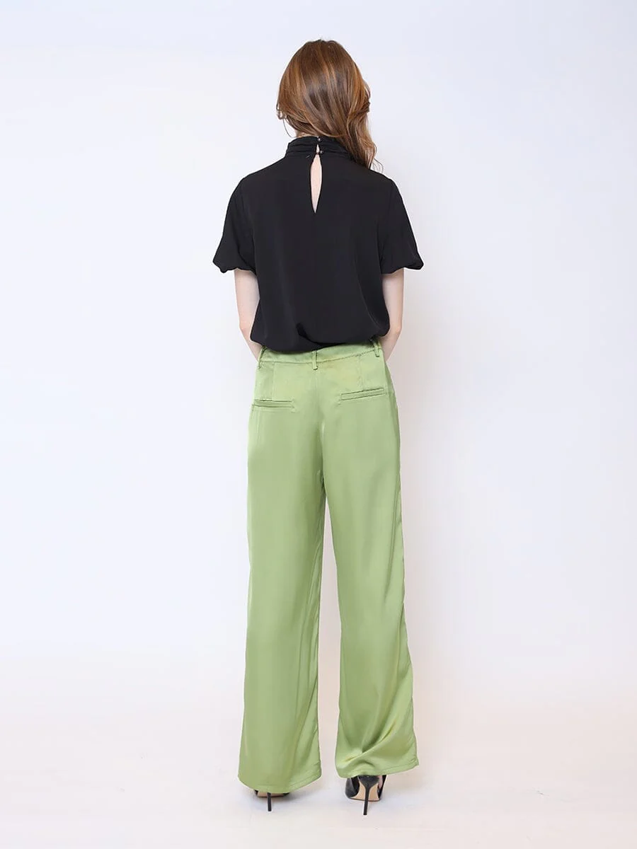Rose Detail Puff Sleeve Top - Image 4