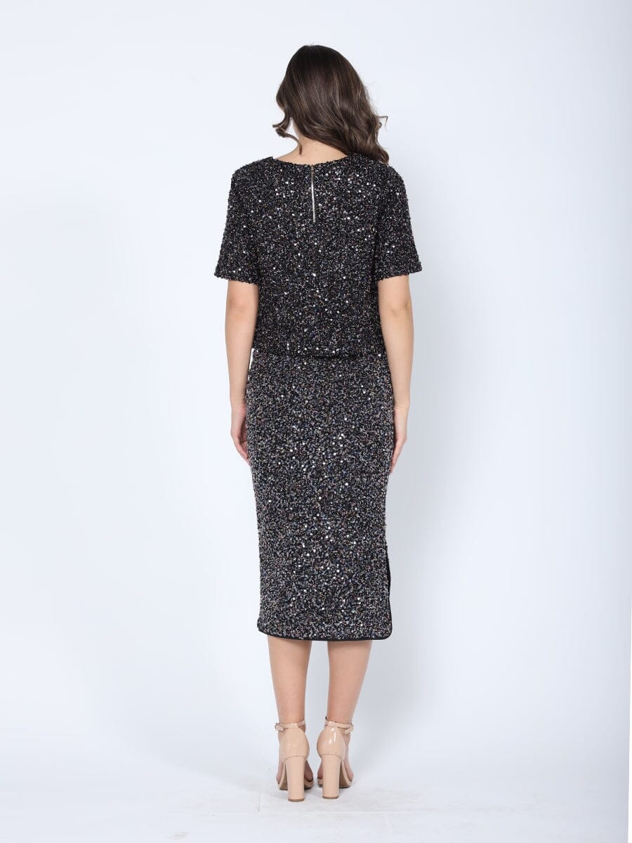 Sequined Midi Pencil Skirt - Image 4