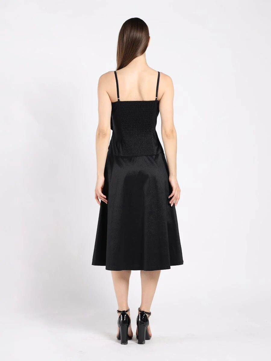 Spaghetti Strap Bow Detailed Midi Dress - Image 8