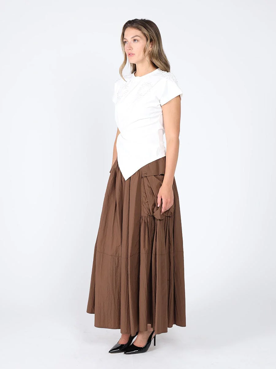 T-Shirt with Drape Front - Image 11