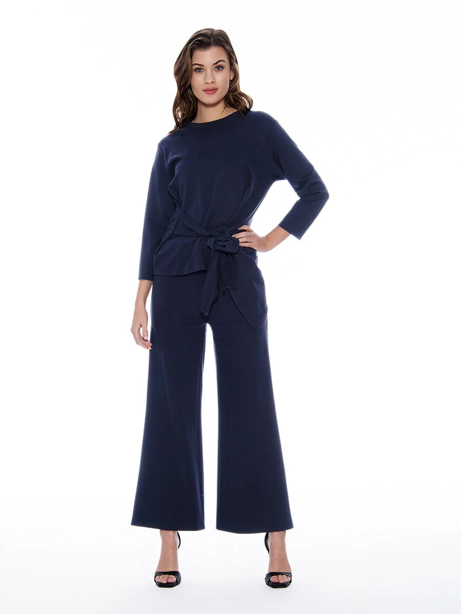 Thick Long Sleeve Shirt with Waist Tie - Image 10