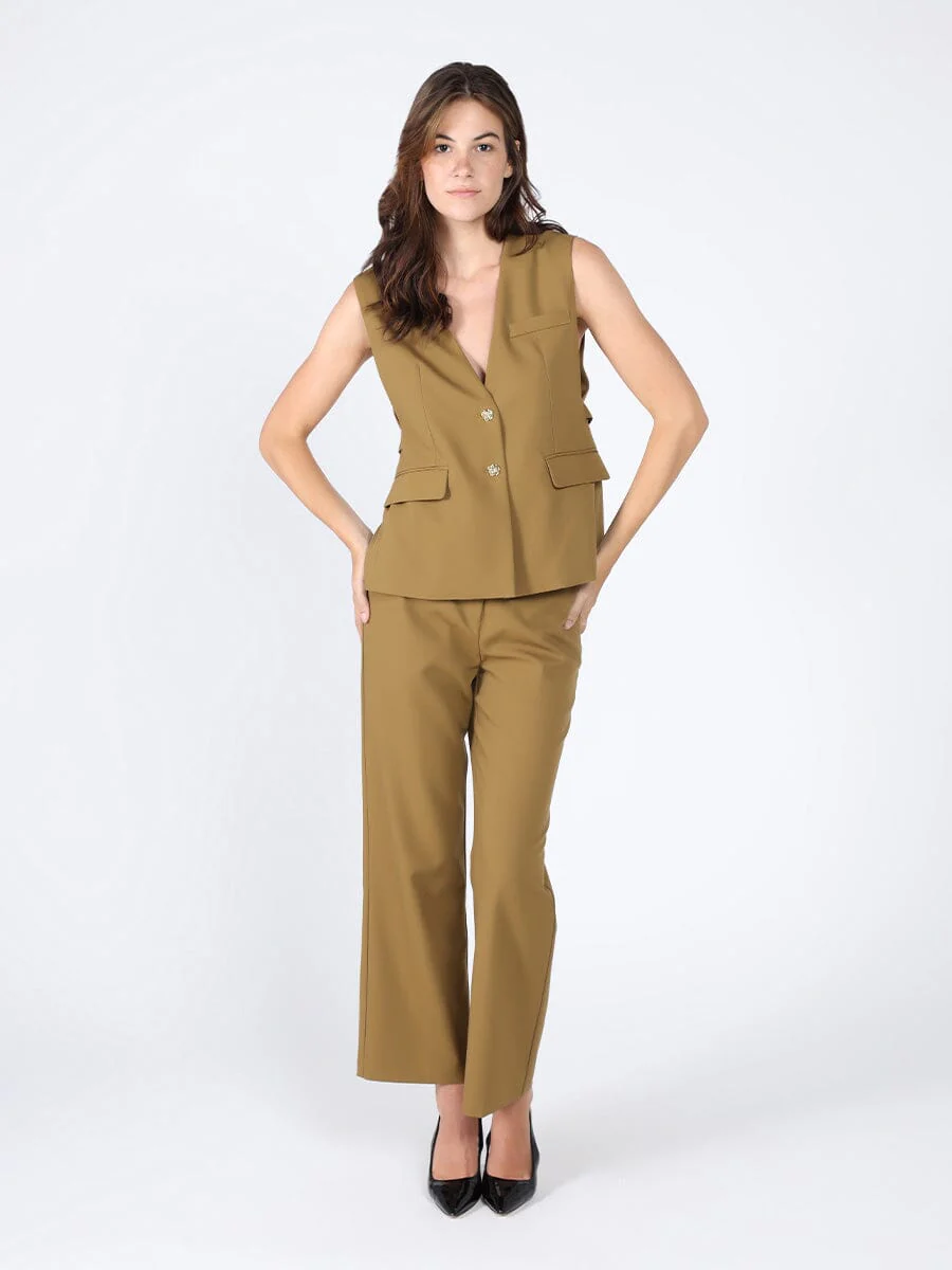 V-Neck Flap Pocket Waistcoat - Image 2