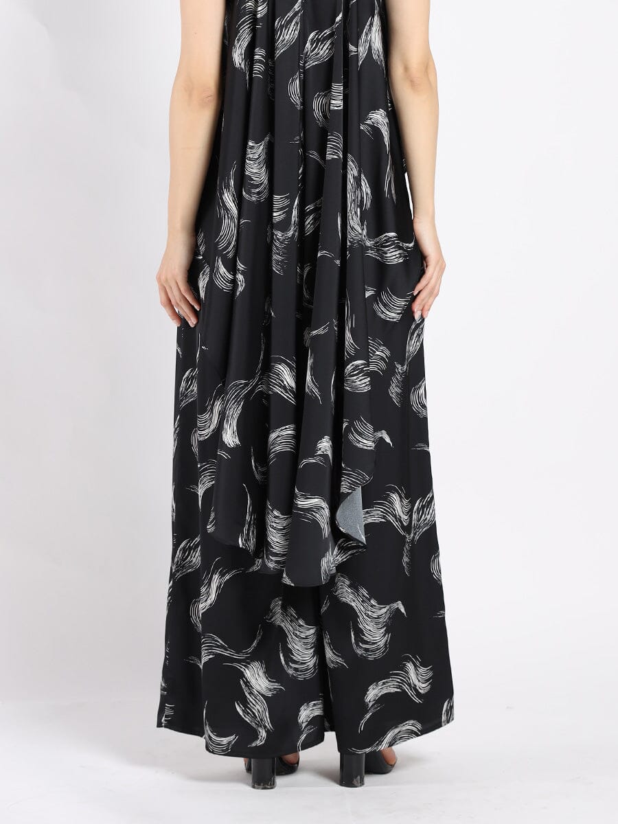 Wide Leg Prinetd Viscose Pants - Image 4